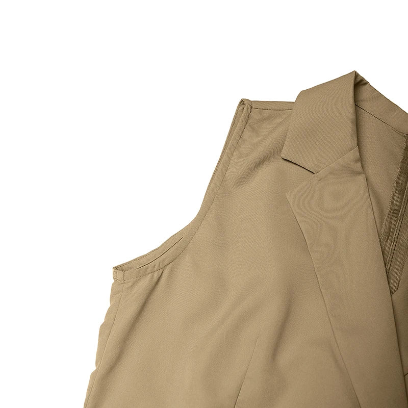 Fashion Women Jumpsuits ZANZEA 2026 Summer Rompers Lapel Neck Sleeveless Playsuit Elegant OL Work Wide Leg Overalls Trousers