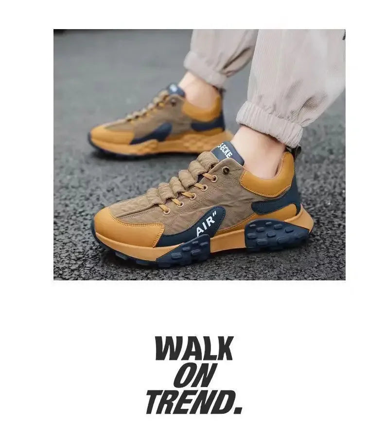 Hot Sale Men's Running Shoes High Quality Sneakers Fashion  Breathable Mens Vulcanized Shoes Outdoor Platform Men Casual Shoes