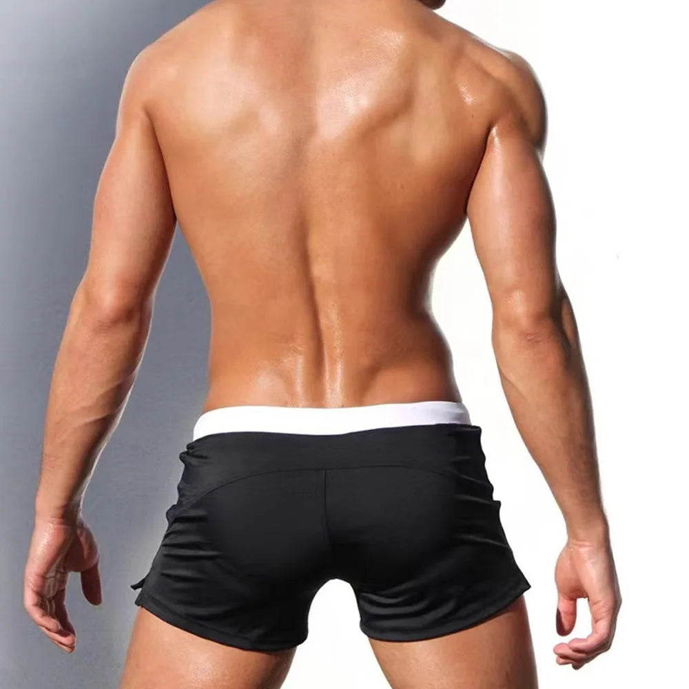 2026 Summer Men Swimwear Swimsuits Swimming Sexy Shorts Trunks Mens Swim Sunga Beach Surf Board Shorts Briefs Swimming Trunks