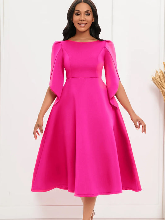 Women's clothing autumn new style elegant and fashionable banquet dress, grand display dress, African party bridesmaid dress