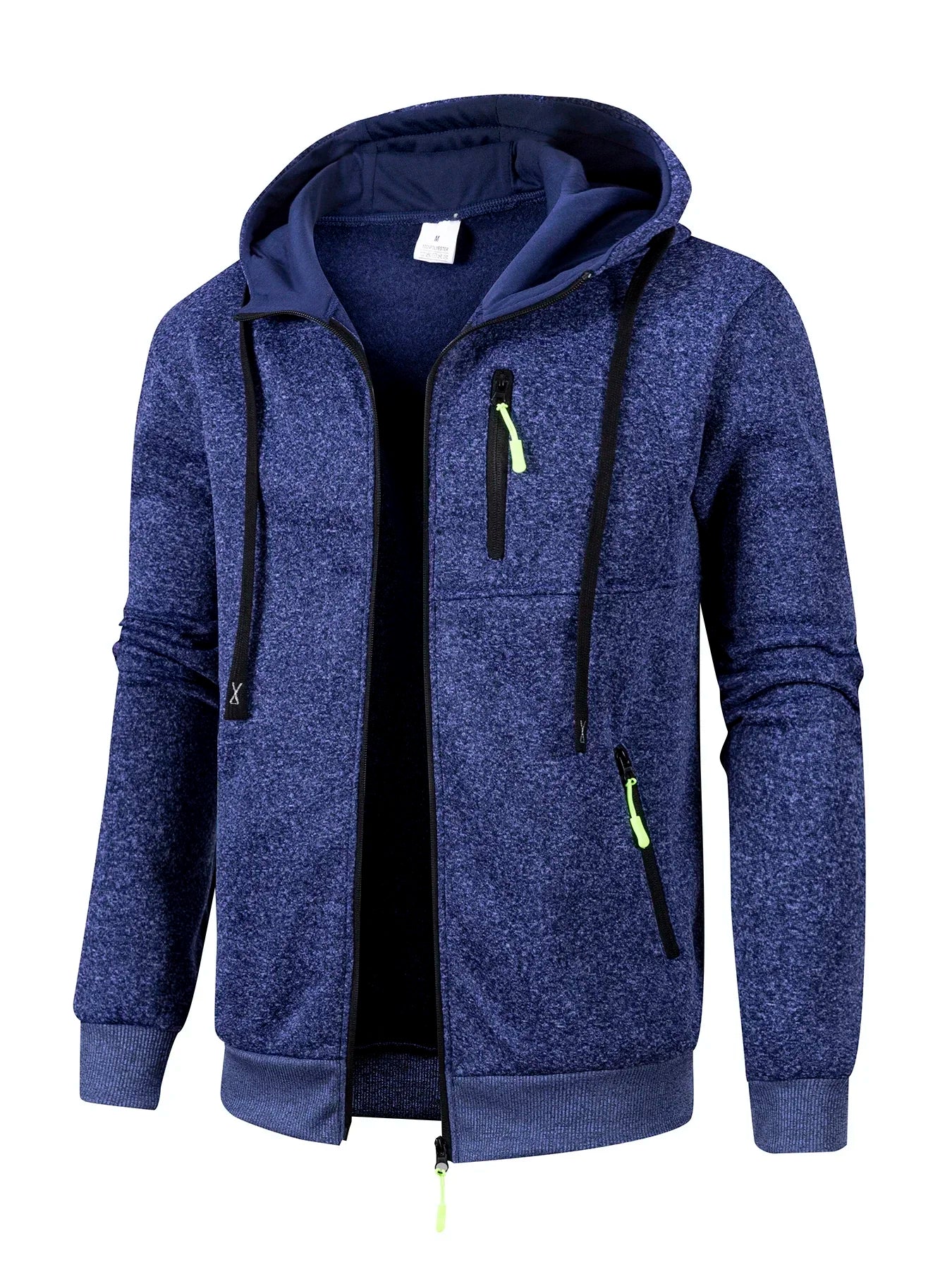Men's Sports Jacket Long Sleeve Sweatshirt Zipper Design Hooded Cardigan Coat Men Sportswear Slim Fit Casual Jacket Clothing