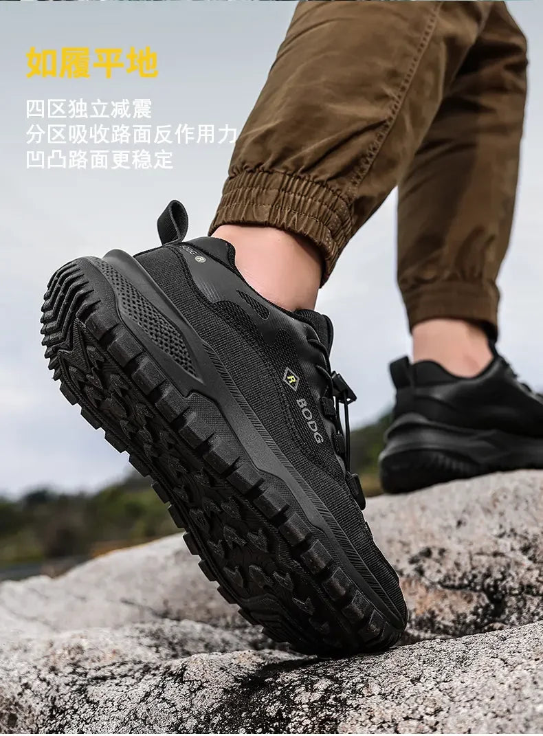 Men's Outdoor Off-Road Running Shoes, Lightweight Breathable Casual Shoes, Anti-slip Wear-resistant Hiking & Trekking Sneakers
