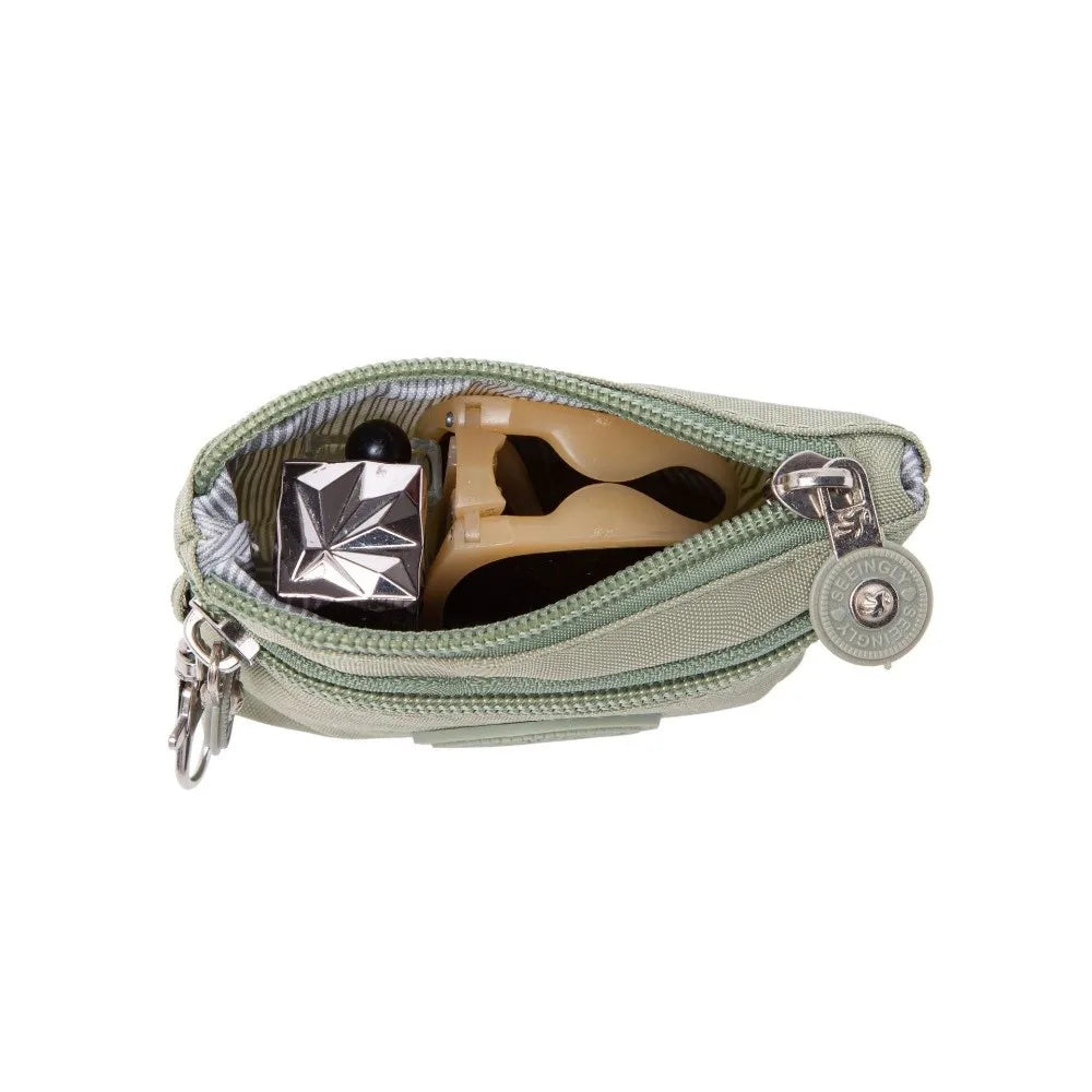New Solid Color Women Wallet Nylon with Keychain Coin Purse Waterproof Zipper Clutch Ladies