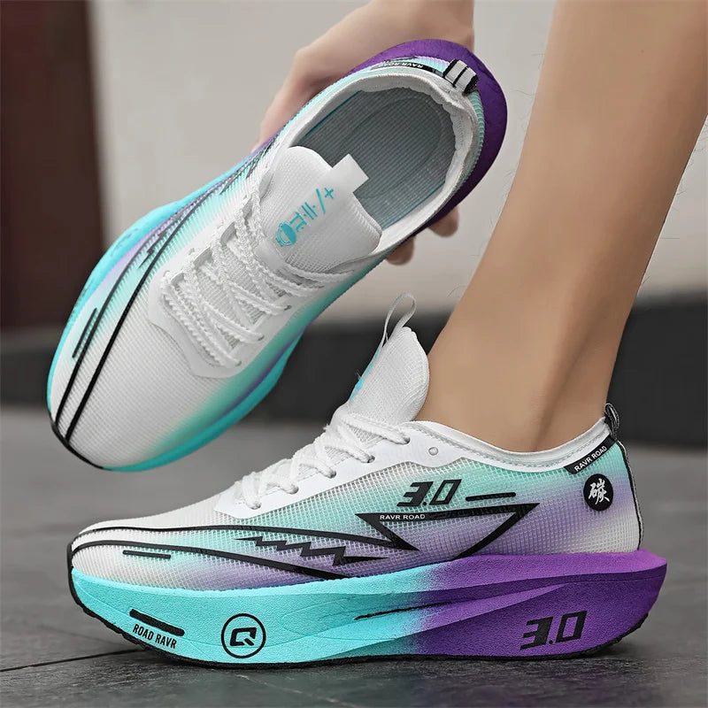 New Running Shoes Men Speciality Marathon Men's Sports Lightweight Carbon Board Women's Comfortable Athletic Nonskid Sneakers