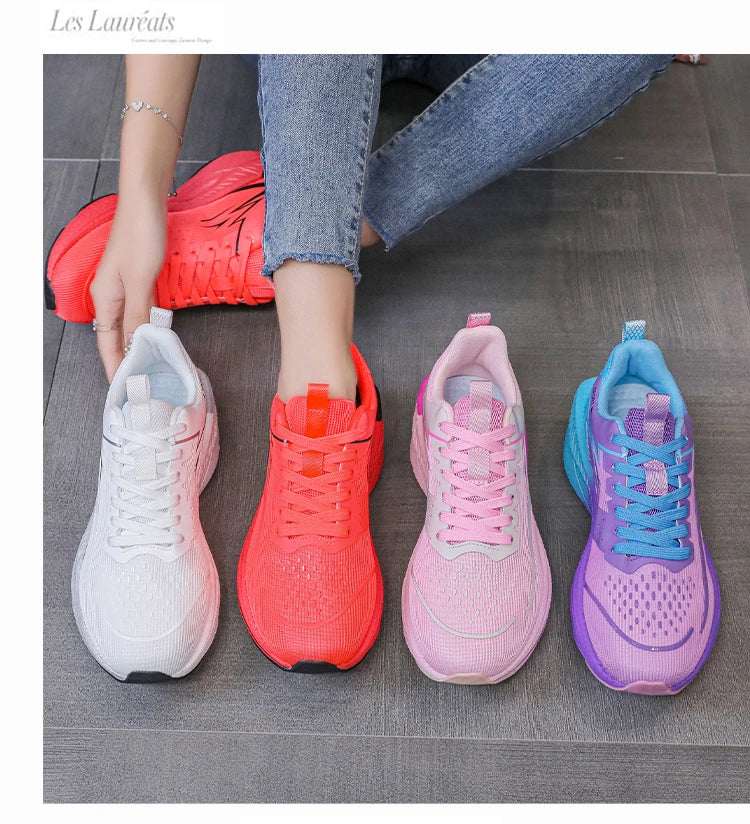 Men's Running Shoes Breathable Lightweight Non-slip Marathon Sneakers Outdoor Comfortable Athletic Walking Casual Trainers