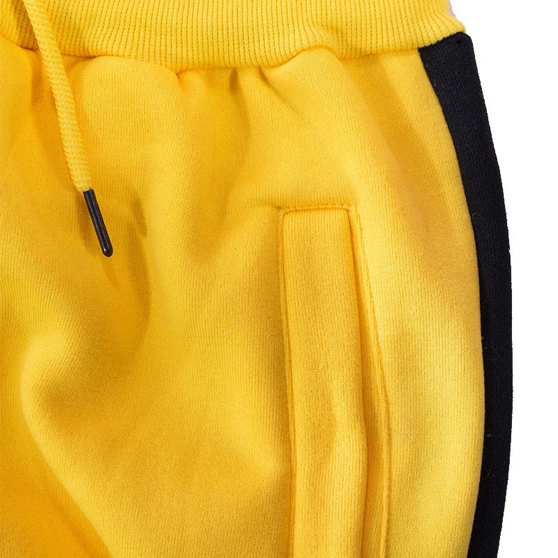 Mens Athletic Workout Running Jogging Sweatpants Fall Winter Warm Cozy Joggers Pants Colorblock Patchwork Trousers Activewear