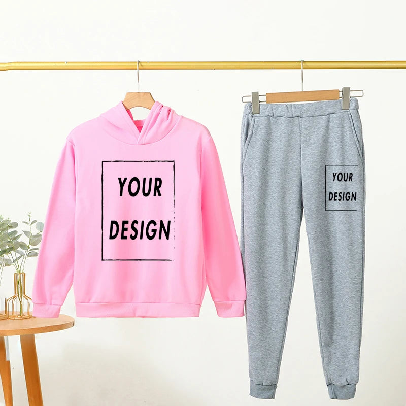 Kids Fashion 2pcs Pullover Hoodie+Pants Suits 1-8Y Years Boys Girls Casual Long Sleeve Sportswear Tracksuits Children Clothes