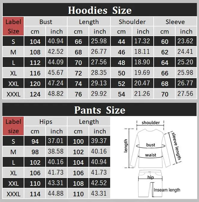 Milano Women Tracksuit Set Hoodie Sweatshirt Sweatpants Two Piece Autumn Winter