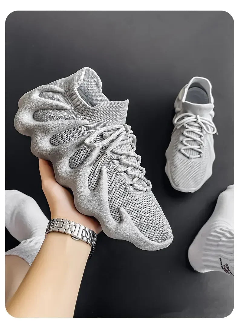 Men Sports Running Jogging Shoes Summer Casual Sneakers Outdoor Breathable Mesh For Women Light Shock-absorption Black Tennis