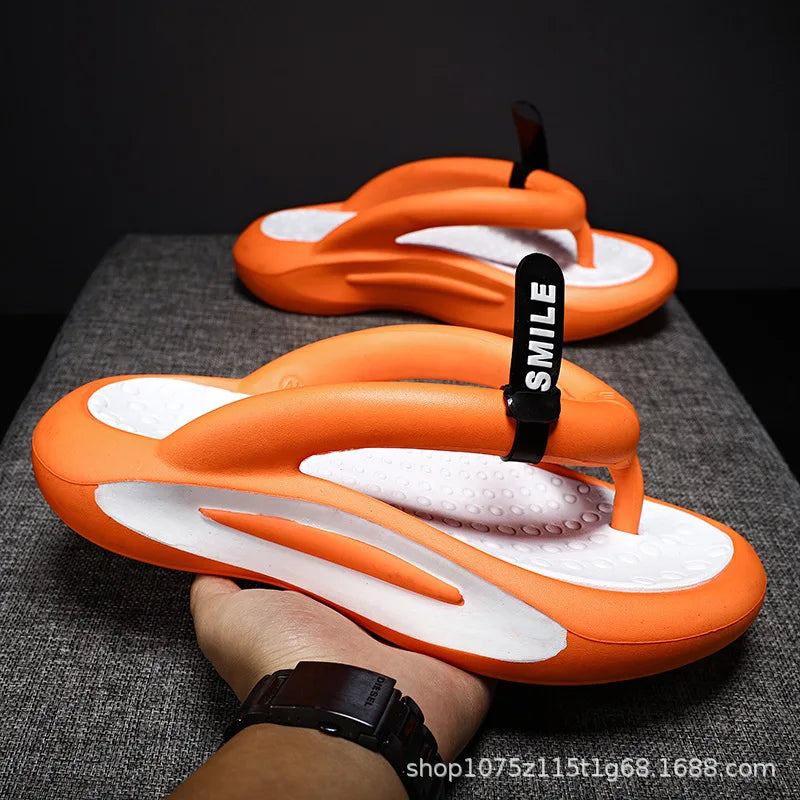 Fashion Men Slippers Bathroom Platform Sandals Women Flip Flops Indoor Non-slip EVA Slides Man Summer Slippers Men Beach Shoes