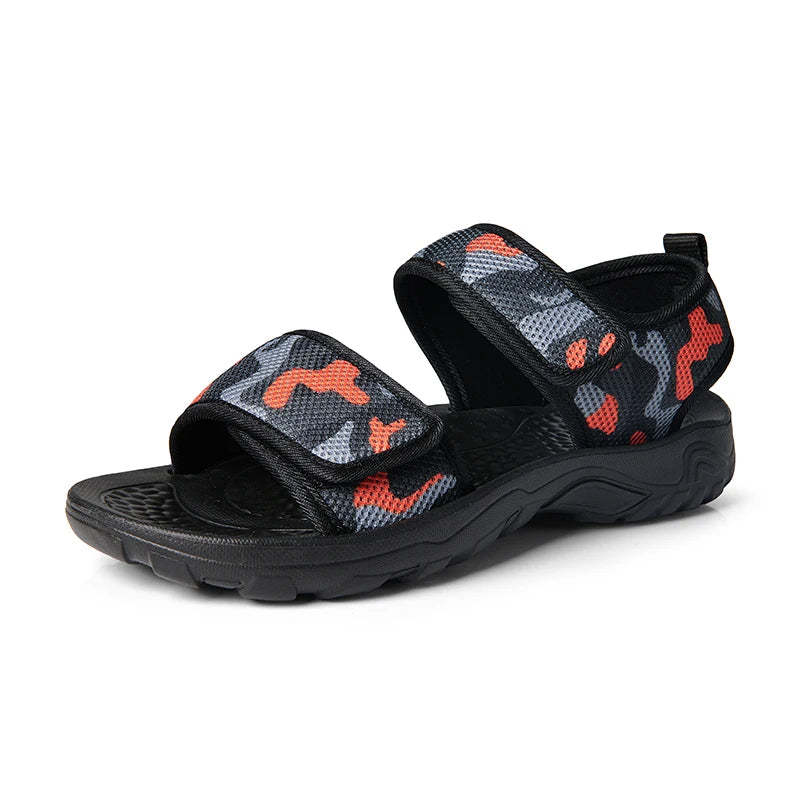 Men Sandals Summer Leisure Beach Holiday Outdoor Male Retro Comfortable Casual Sandals Breathable Mesh Men Flip Flops