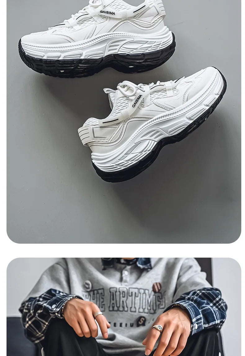Professional Running Shoes Unisex Thick Bottom Sport Shoes Men Women Luxury Brand Walking Jogging Shoe Couples Yellow Sneakers