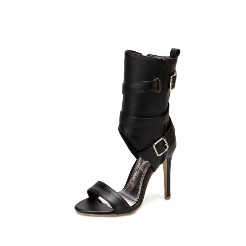 High Heels Sandals for Women Summer New 2025 High Top Women's Shoes Roman Ankle Boots Female Pumps Sandalias Mujer WSH5315
