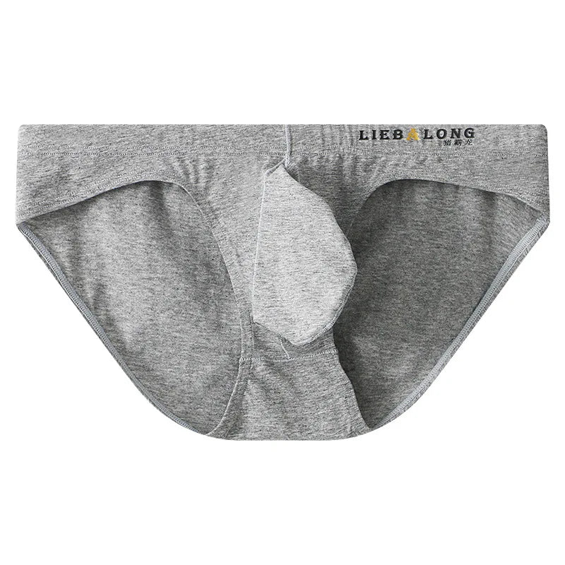 Men Briefs Low Waist Underpants Cueca Sports Breathable U Convex Pouch Lingerie Underwear Jockstrap Low Waist Soft Panties