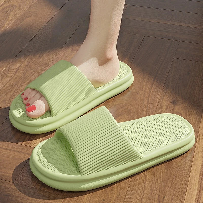 Brand Couple Home Simple Slippers EVA Soft Sole Light Slippers Bathroom Non-slip Slides Men's Outdoor Sandals Zapatillas De Casa