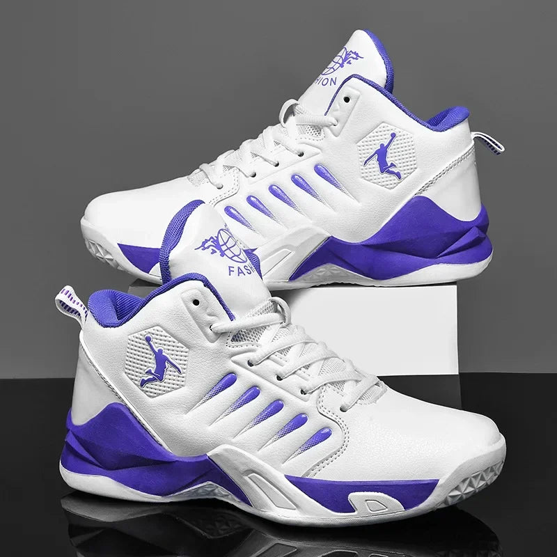 Youth Boy White Men Sneakers High Quality Shoes Man Luxury Cushioning Non-slip Training Basketball Footwear Shoes for Men