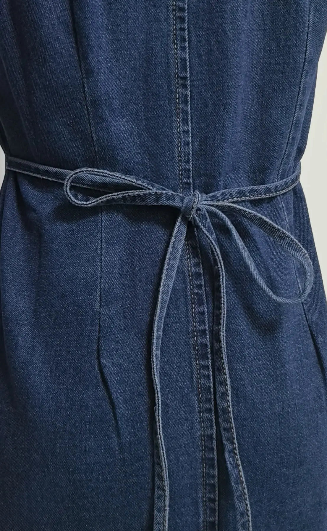 Denim Dress Women Mid Length Dresses Vest Vestidos Y2k Streetwear Elegant Splice Party Night Work V Neck Sleeveless Tight Waist