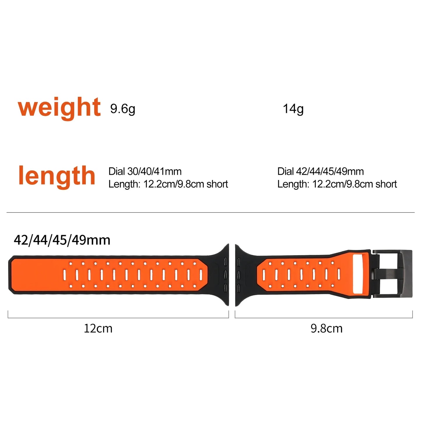Silicone Strap For Apple Watch Ultra 3 2 1 49mm 11 10 46mm 9 8 7 45mm Breathable two-color Bracelet for iWatch 6 5 4 3 SE 44mm