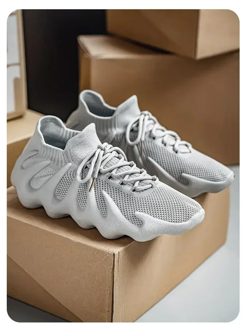 Men Sports Running Jogging Shoes Summer Casual Sneakers Outdoor Breathable Mesh For Women Light Shock-absorption Black Tennis