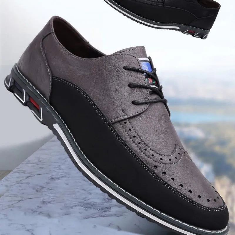 Large Size Men's Lace - Up Casual Shoes Cushioned Sole Ankle Support Fashionable Choice work office shoes big size 50 51 52 53