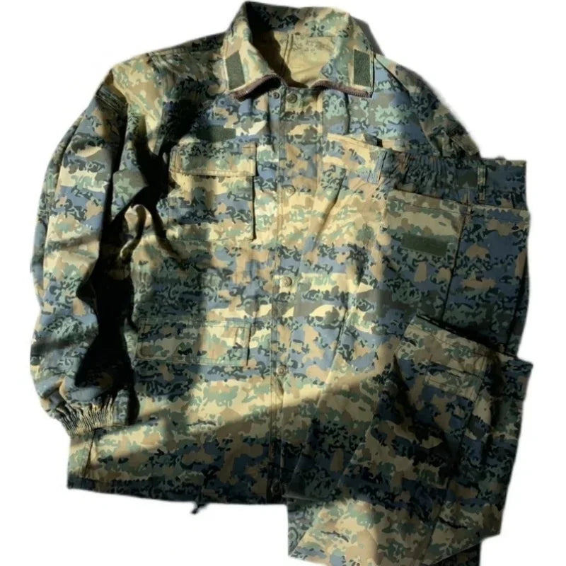Tops Trousers Set Austrian TAZ Neu Camouflage Field Jacket Pants Tarnanzug Clothing Chinese Type 07 Universal Camo Spring Suit