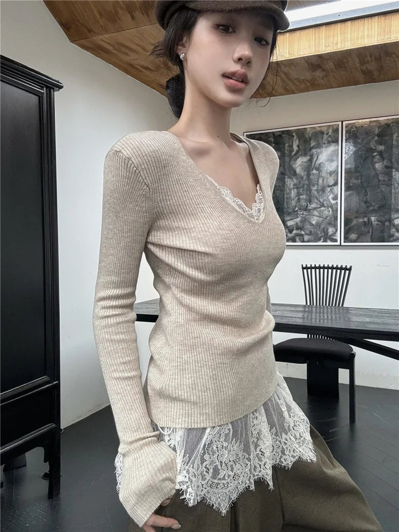 Korean Style Sexy Lace Sleeveless Crop Cami Top Women 2026 Summer Mesh Layer Tank Top Y2K Clothes Ruched Skinny Backless T-shirt