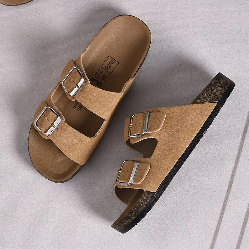 Fashionable modern men's and women's sandals are comfortable and versatile for summer, beach, and outdoor use
