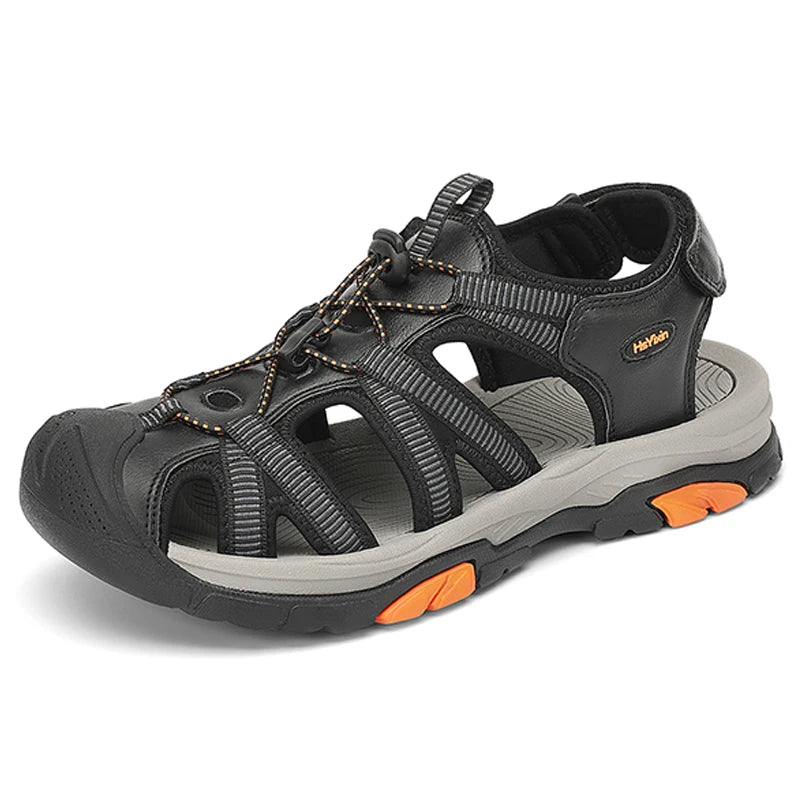 Summer Outdoor Sandals for Men Breathable Hiking Shoes Water Beach Mens Sandals Camping Climbing Aqua Sneaker Fashion Roman Shoe