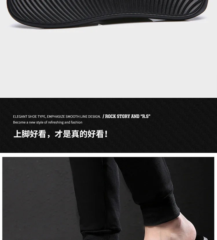 Slippers Men's Summer Outside Cool Slippers Big Size 47 48 Casual Beach Shoes Men Sandals Slippers
