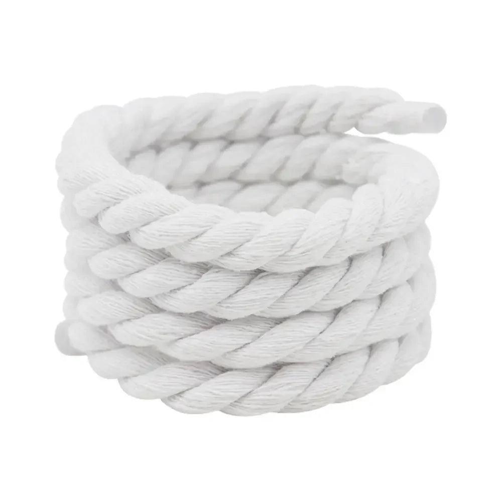 1/8Pair Round Thick Rope Laces Polyester Cotton High Quality Solid Color Laces 0.8cm 120/140/160cm Width Colorful Bold Shoelaces