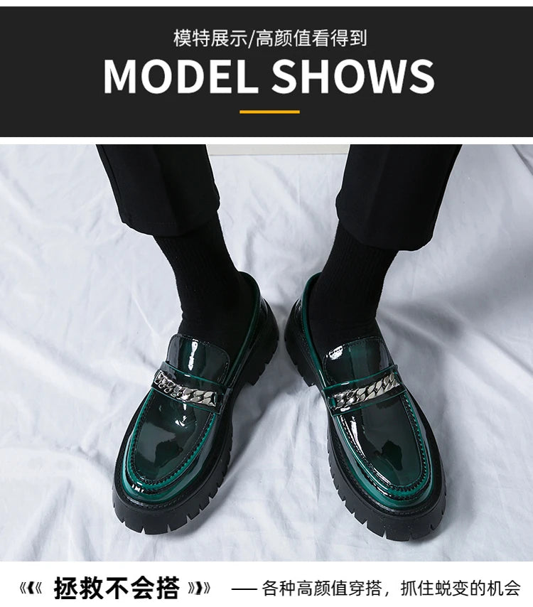 2024 classic leather men's casual leather shoes men wedding leather business men's dress pointed casual youth British style