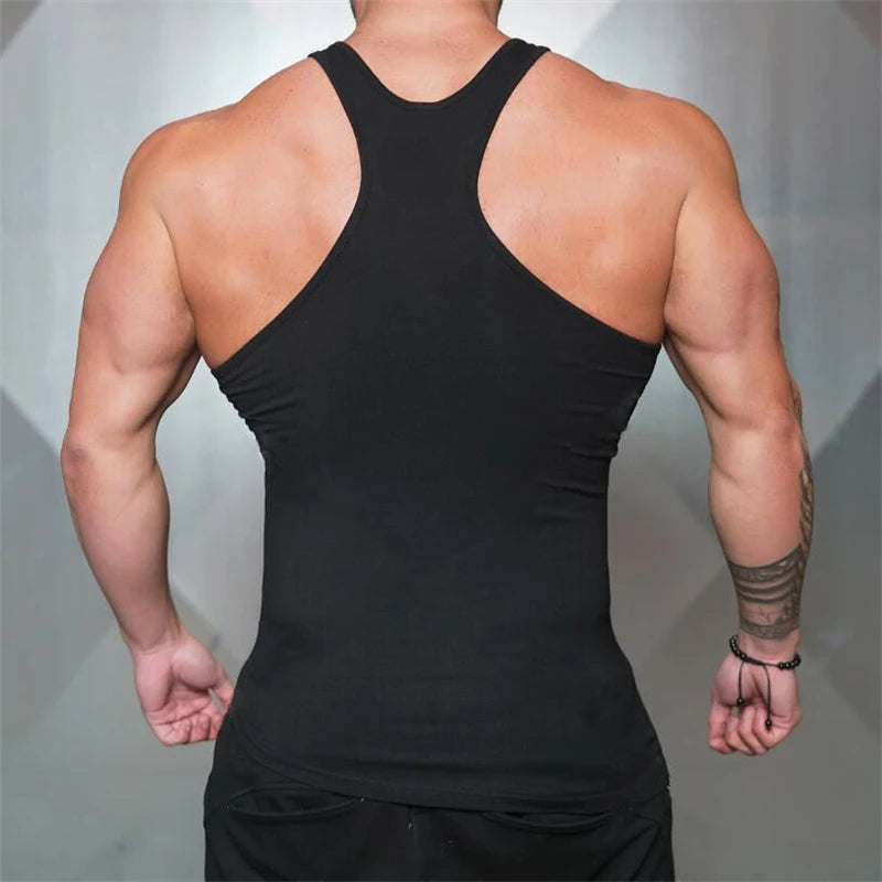 Mens Fitness Fashion Irregular Hem Vests Cotton Breathable Gym Bodybuilding Tank Tops Workout Muscle Casual Sleeveless Shirts