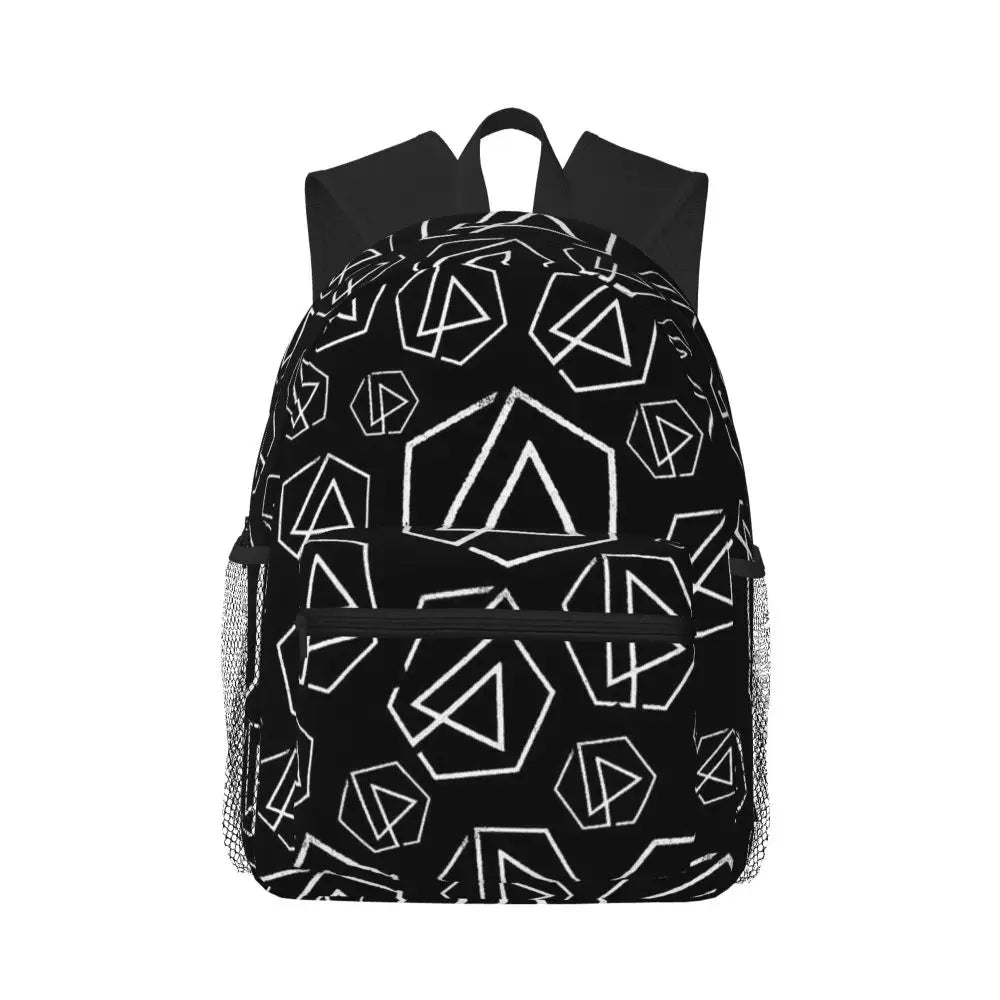 L-Linkin-S P-Park-S Band Student Backpack School Bag Hiking Travel Daypack for Boys Girls Fashion Bookbag Shoulder Bags