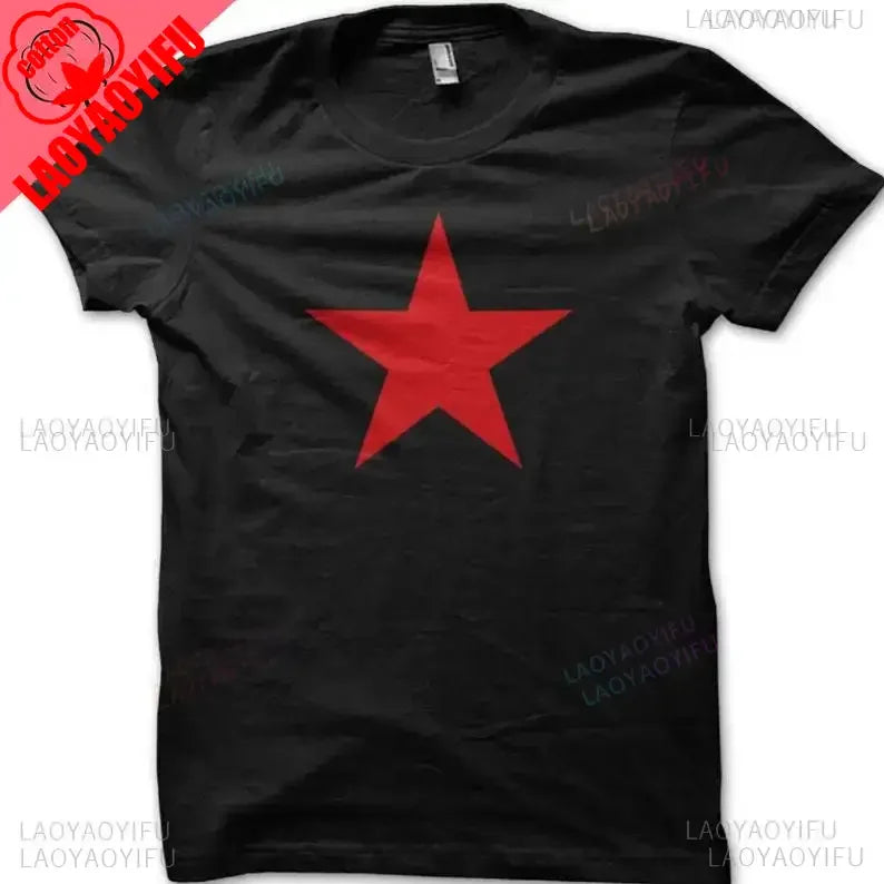 Red Star Soviet Che Guevara Revolution CCCP USSR RETRO Graphic T Shirts Woman Man Vintage Style T-shirt High Quality Cotton Tops