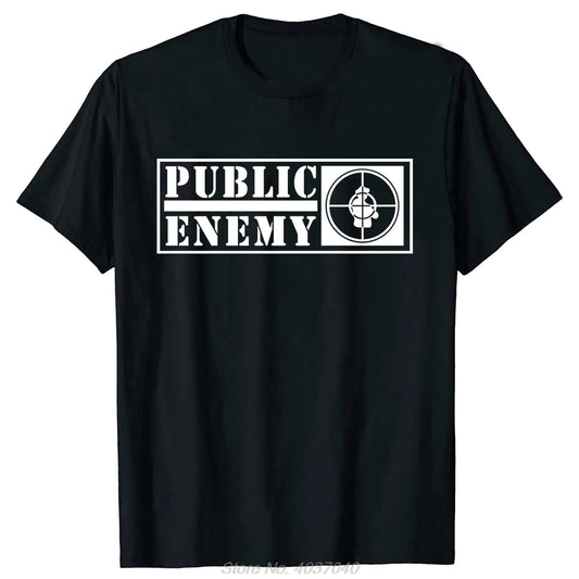 Public Enemy T-shirt Novelty Music Men T Shirt Rap Comfortable Camiseta Hombre Camisetas Summer Men Clothing Cotton Tshirt