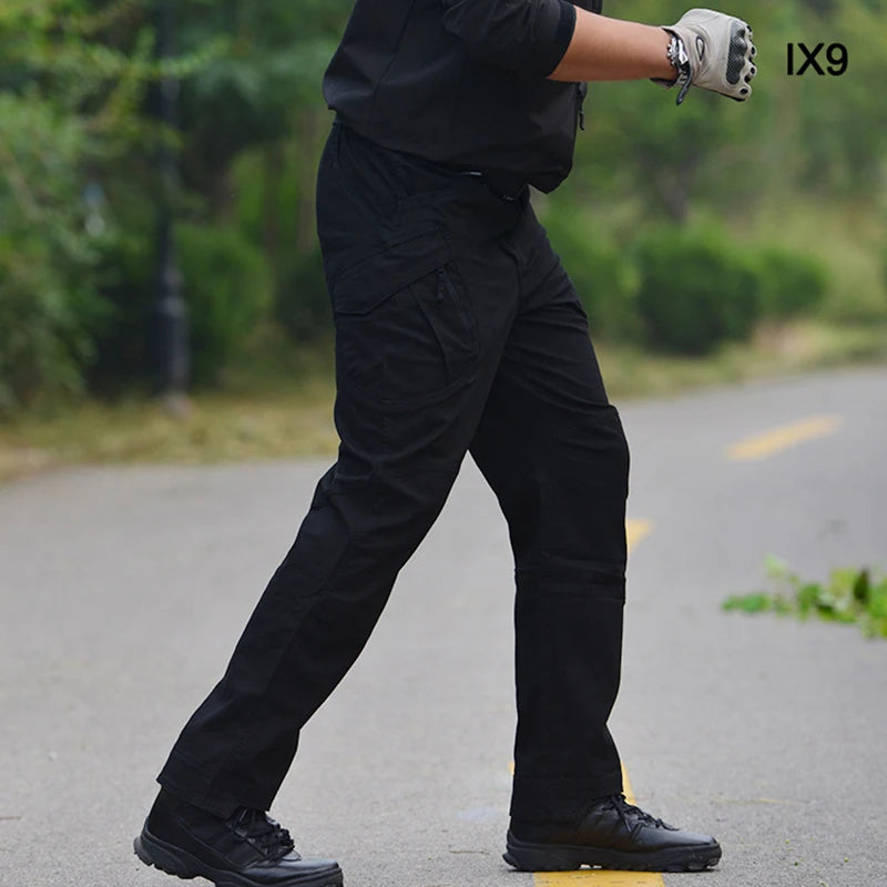 IX9 Stretch Tactical Pant City Cargo Pants Cotton Multi Pockets Work Pant Men Outdoor Hiking Camping Trousers A2FIX9