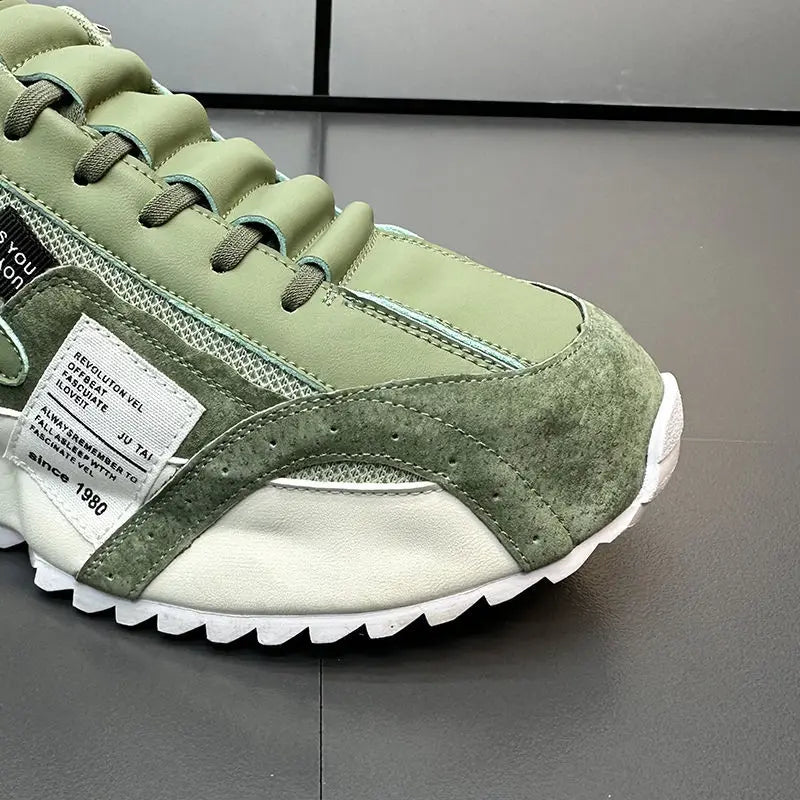 Fashion brand tenis men casual faux leather sneakers male wedged shoes new spring summer breathable trainers man gym run shoes