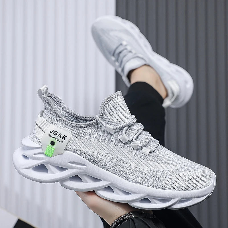 Plus Big Size 49 50 51 52 Men Mesh Sneakers Shock Absorbing Running Shoes Breathable Casual Walking Athletic Sports Trainers