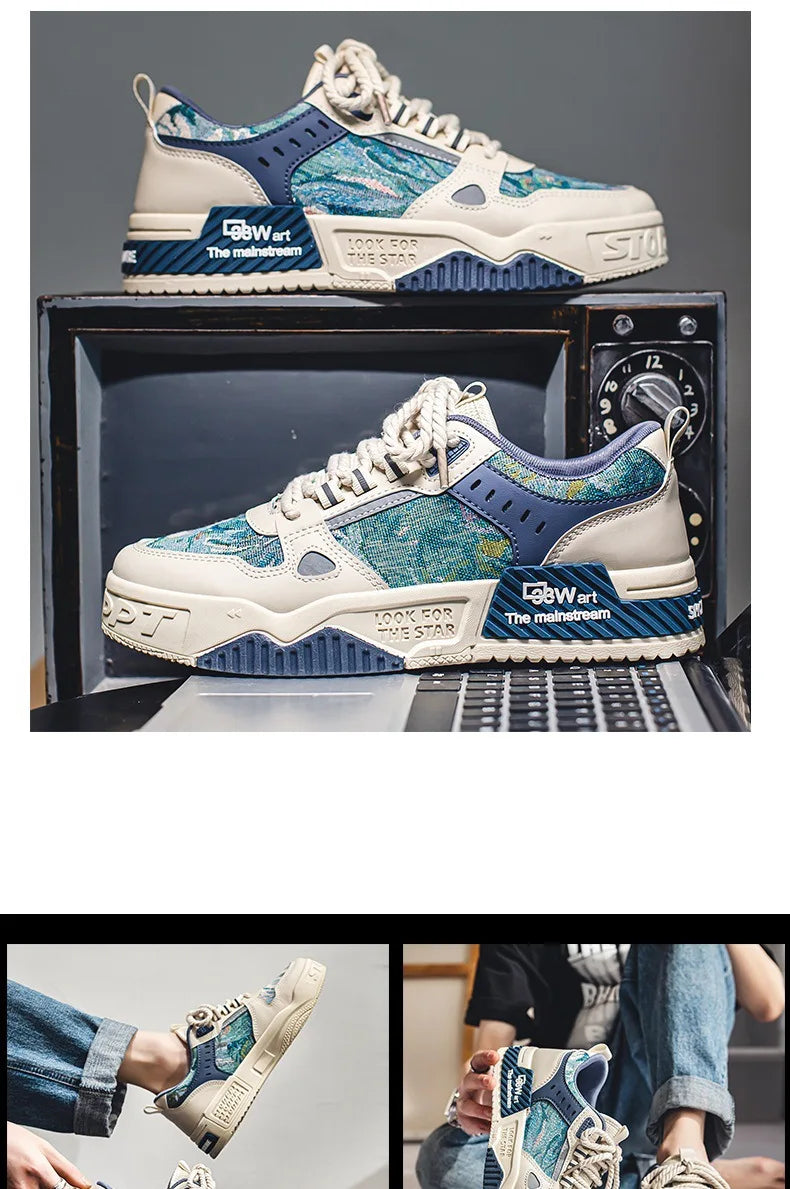 Men's Sneakers Spring Autumn 2024 Outdoor Sport Shoes For Men Fashion Vulcanized Shoe Tenis Para Hombre Men's Flats Shoes Luxury