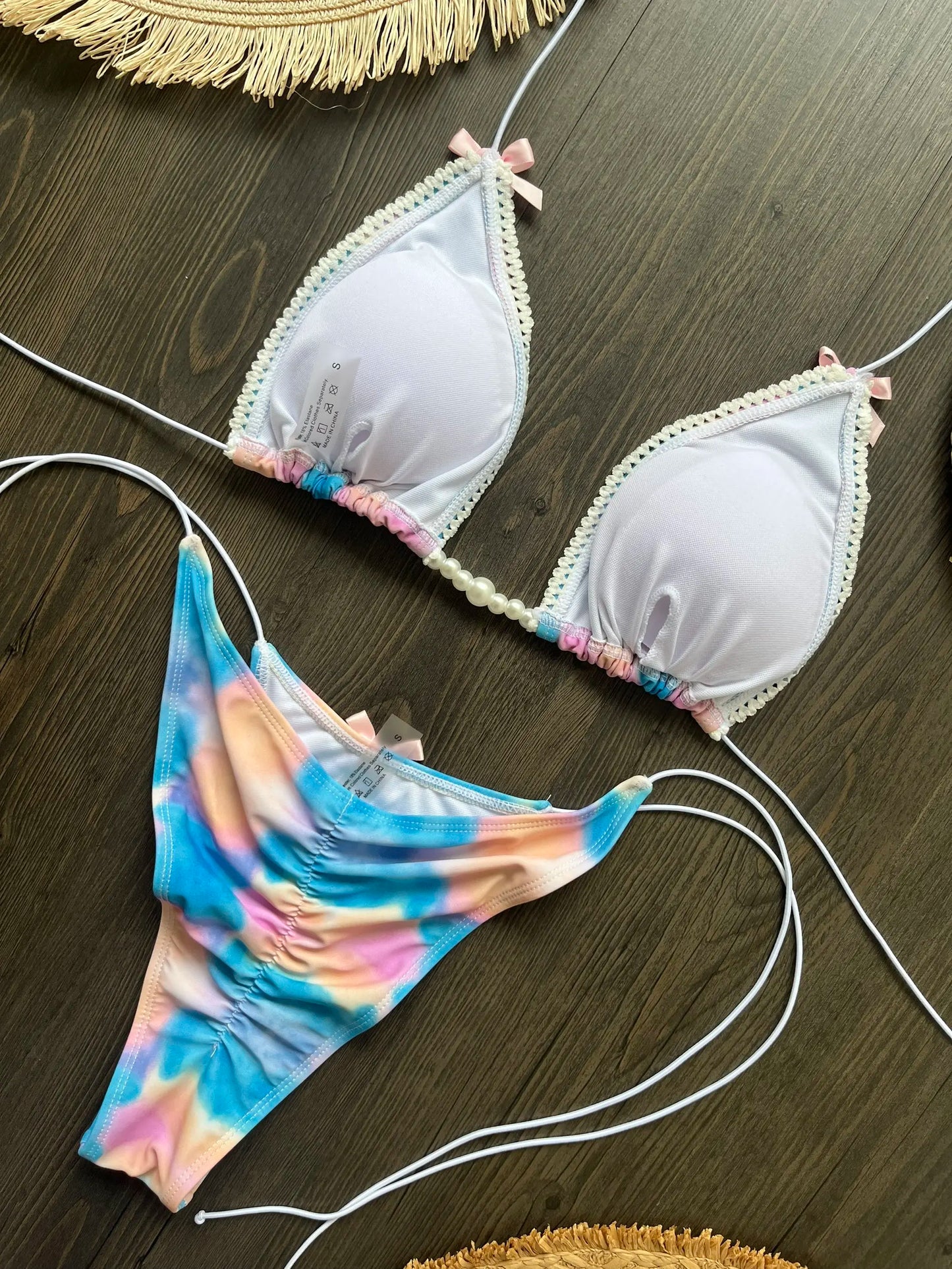 Micro Bikinis 2026 Sexy Women Swimsuit Swimwear Female Thong Bikini Set Biquini Bathing Suit Print Swimming Suits Beachwear