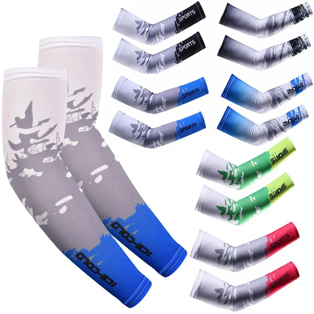 Sportswear Summer Cooling Basketball Sun Protection Outdoor Sport Arm Cover Arm Sleeves