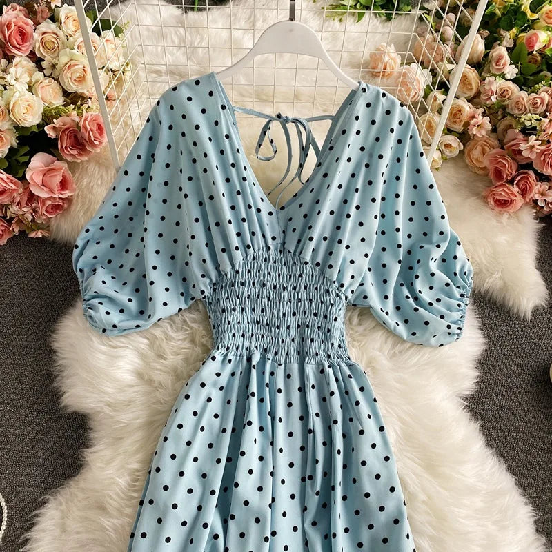 V Neck Sexy Dolman Sleeves Waist Slim Floral Print Jumpsuit Women Wide Leg Trousers Jumpsuit
