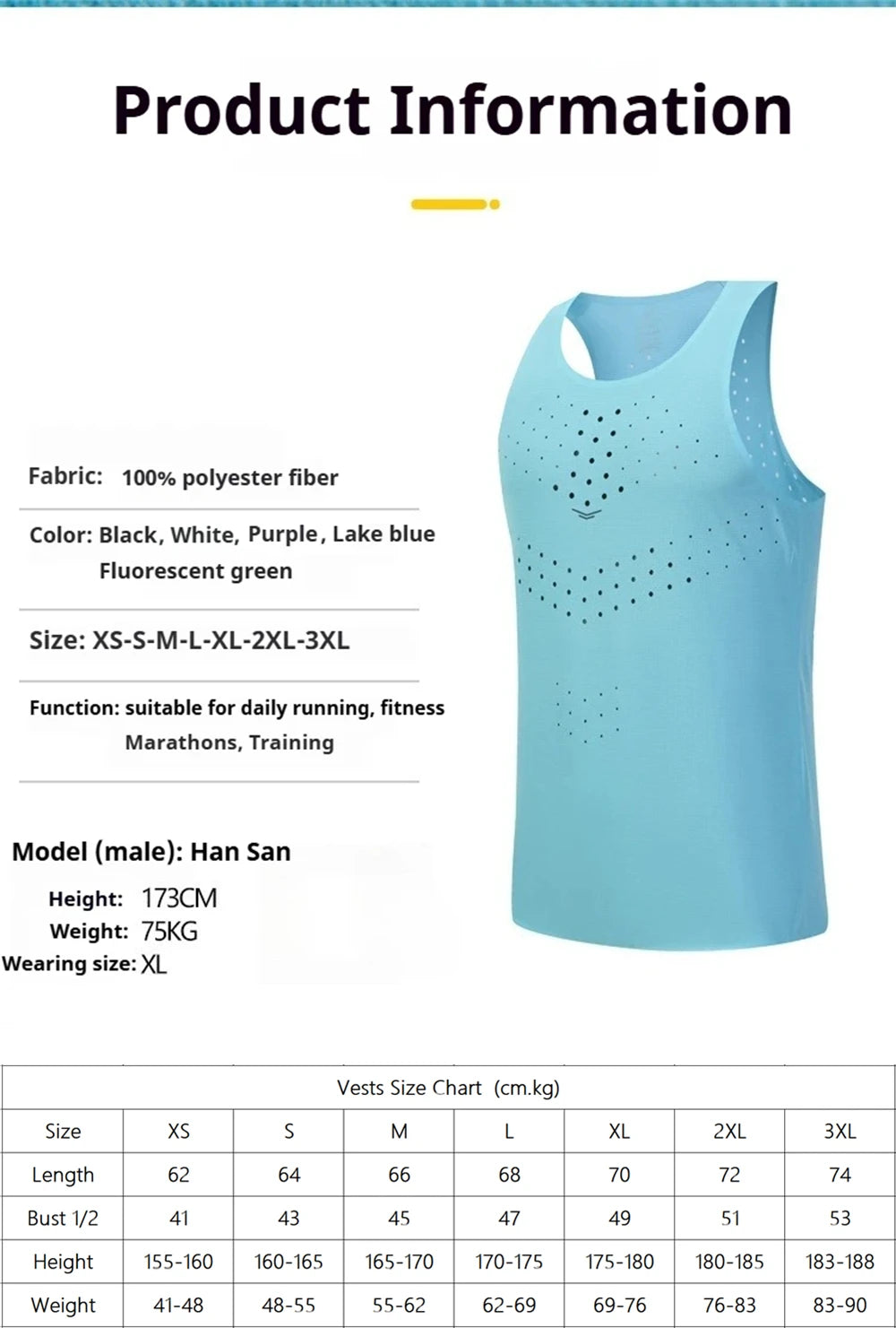 Mens Ultra-Light Quick-Dry Running Vest Summer Breathable Men Tops Marathon Athletics Fitness Gym Sport Training Workout Apparel