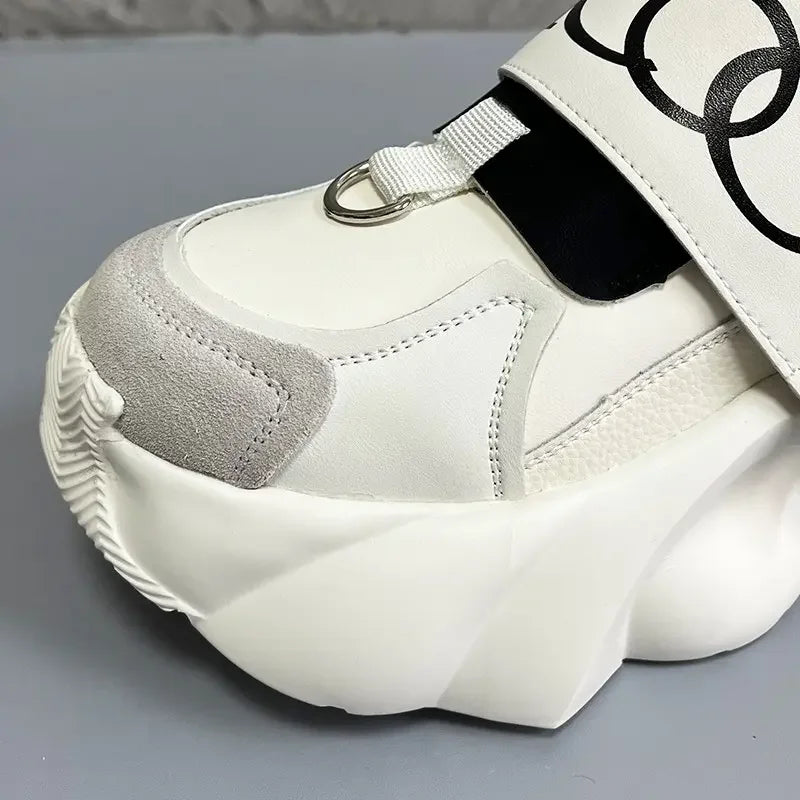 Men's Sport Shoes Comfortable Casual Running Shoes 2026 Spring Autumn Thick Bottom Heightening Korean Style Versatile Dad Shoes