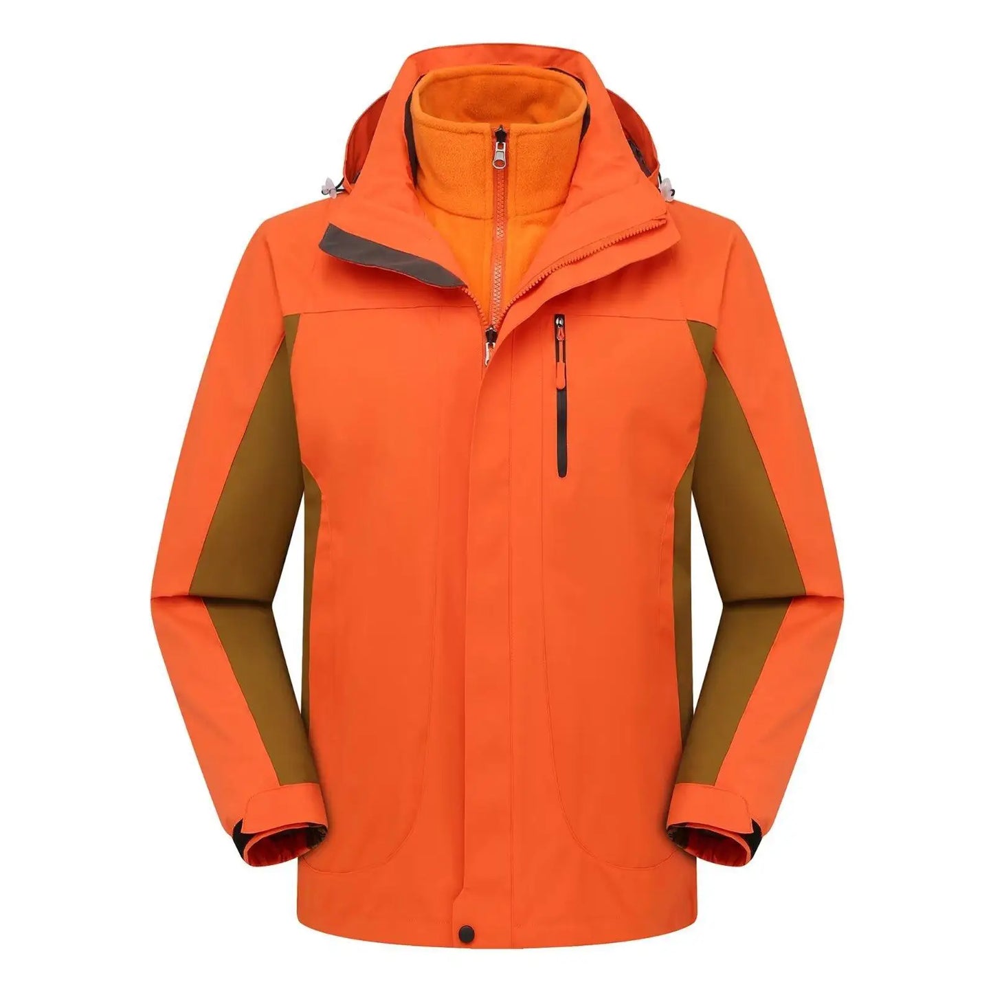 Outdoor Assault Jacket Men Women Two-piece Set With Plush And Thickened Team Uniform Workwear Print Logo Autumn Winter Jacket
