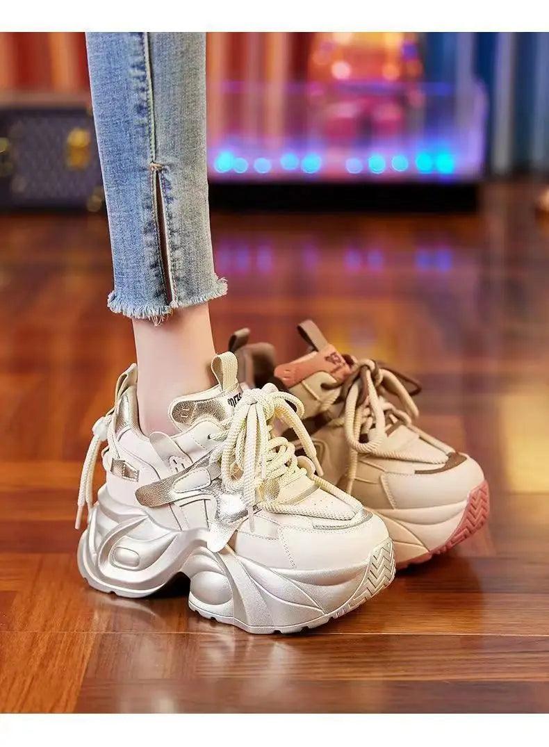 High Quality Spring Autumn Women Platform Sneakers Chunky Shoes Sport Vulcanized Shoes Female Casual Shoes 2026 New