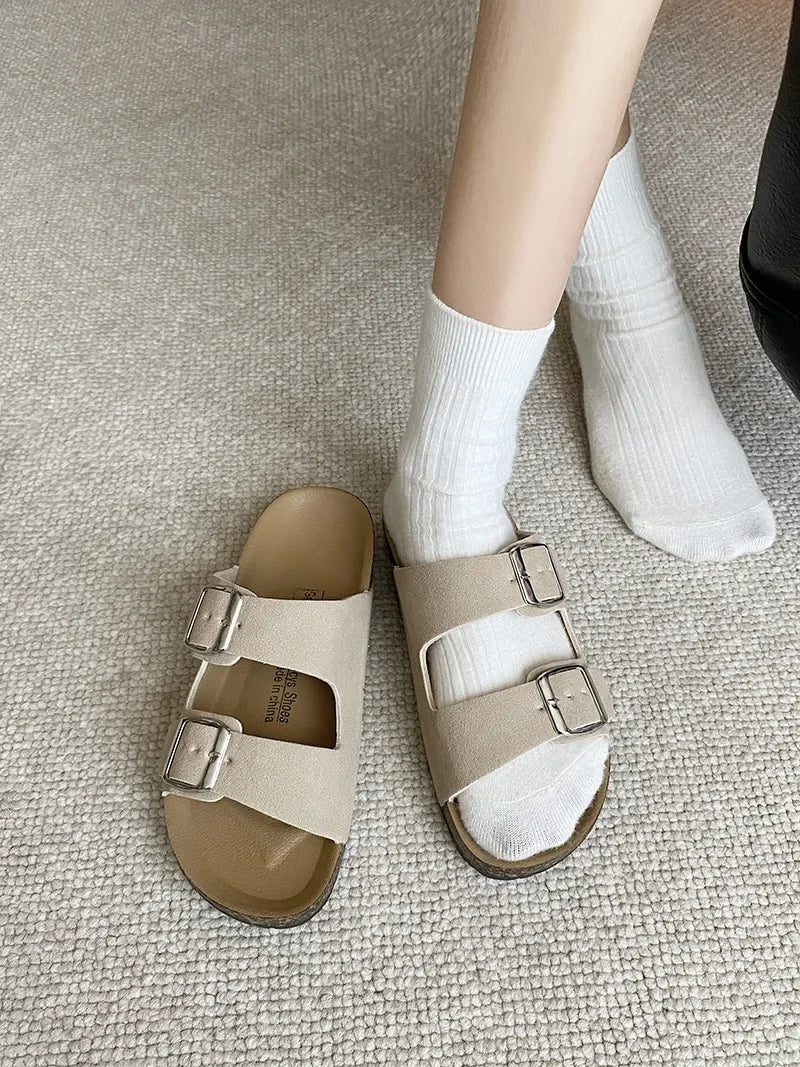 Fashionable modern men's and women's sandals are comfortable and versatile for summer, beach, and outdoor use
