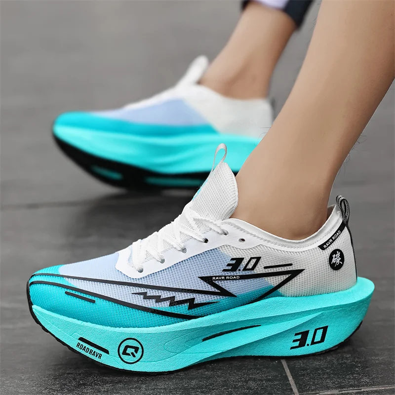 New Running Shoes Men Speciality Marathon Men's Sports Lightweight Carbon Board Women's Comfortable Athletic Nonskid Sneakers