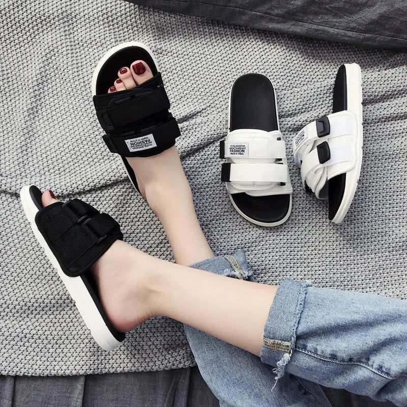 Trendy and Fashionable Sandals and Slippers 2023 Summer New Daily Outwear Slippers Couples Versatile Classic Casual Slippers