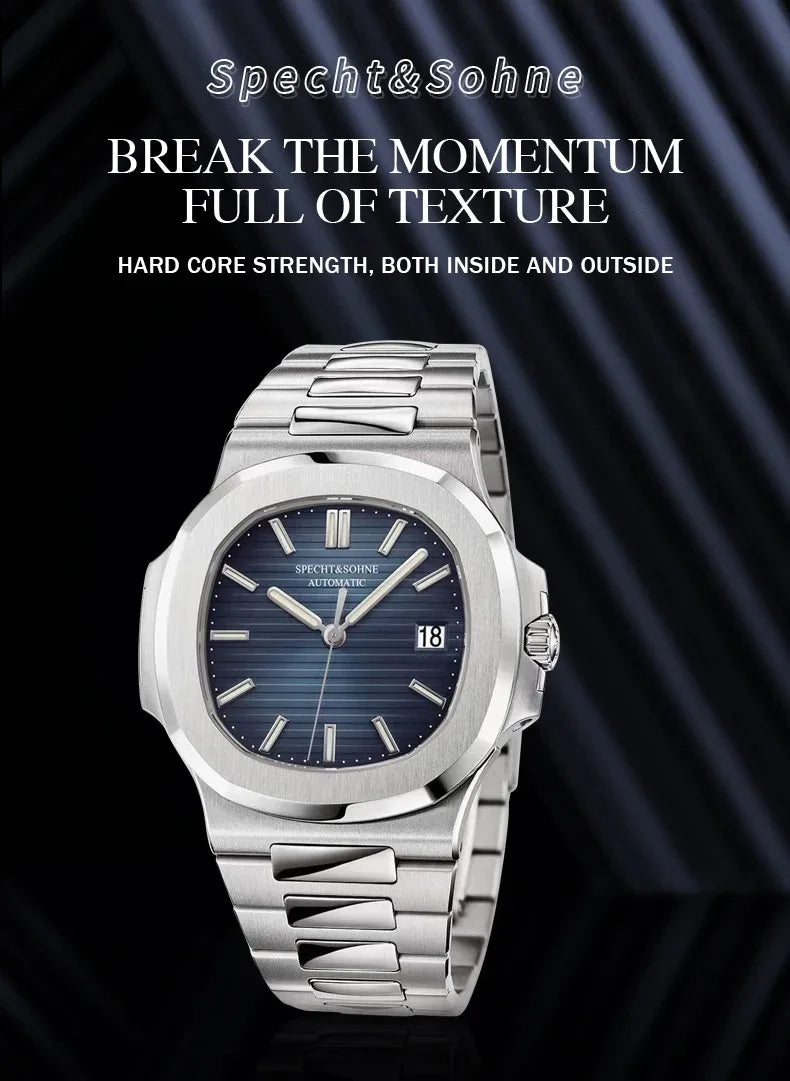 New Arrivals Fashion Men's Watches Luxury Automatic Watch For Men 42MM Stainless Steel Waterproof Rose Gold Sapphire5711 Watch